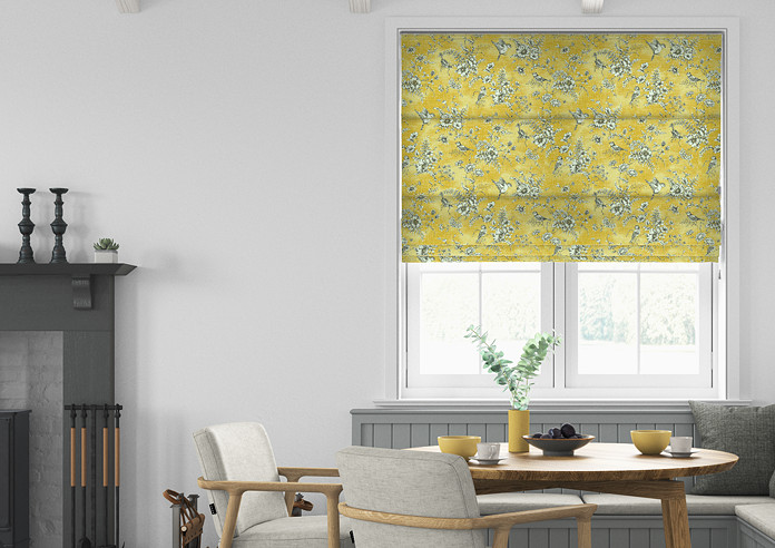 Finch Toile, Buttercup - Roman Blind - Image 3